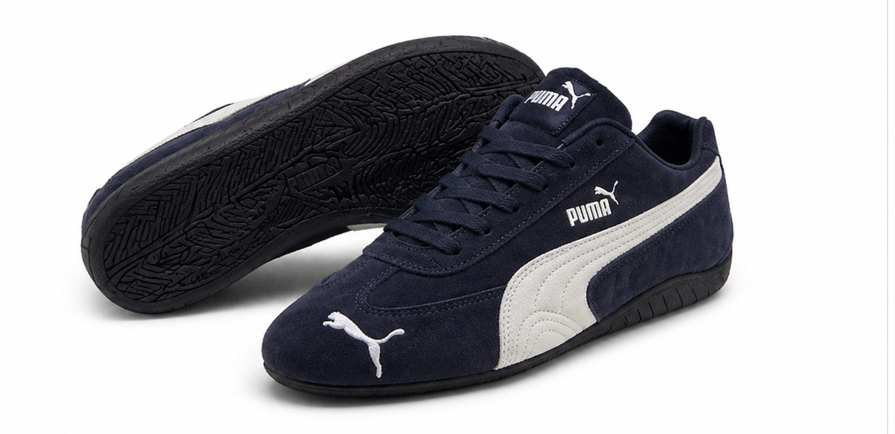 PUMA Suede Classic Navy White Sneakers for Men